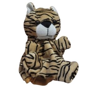 HAND PUPPET Striped Tiger Plush Toy